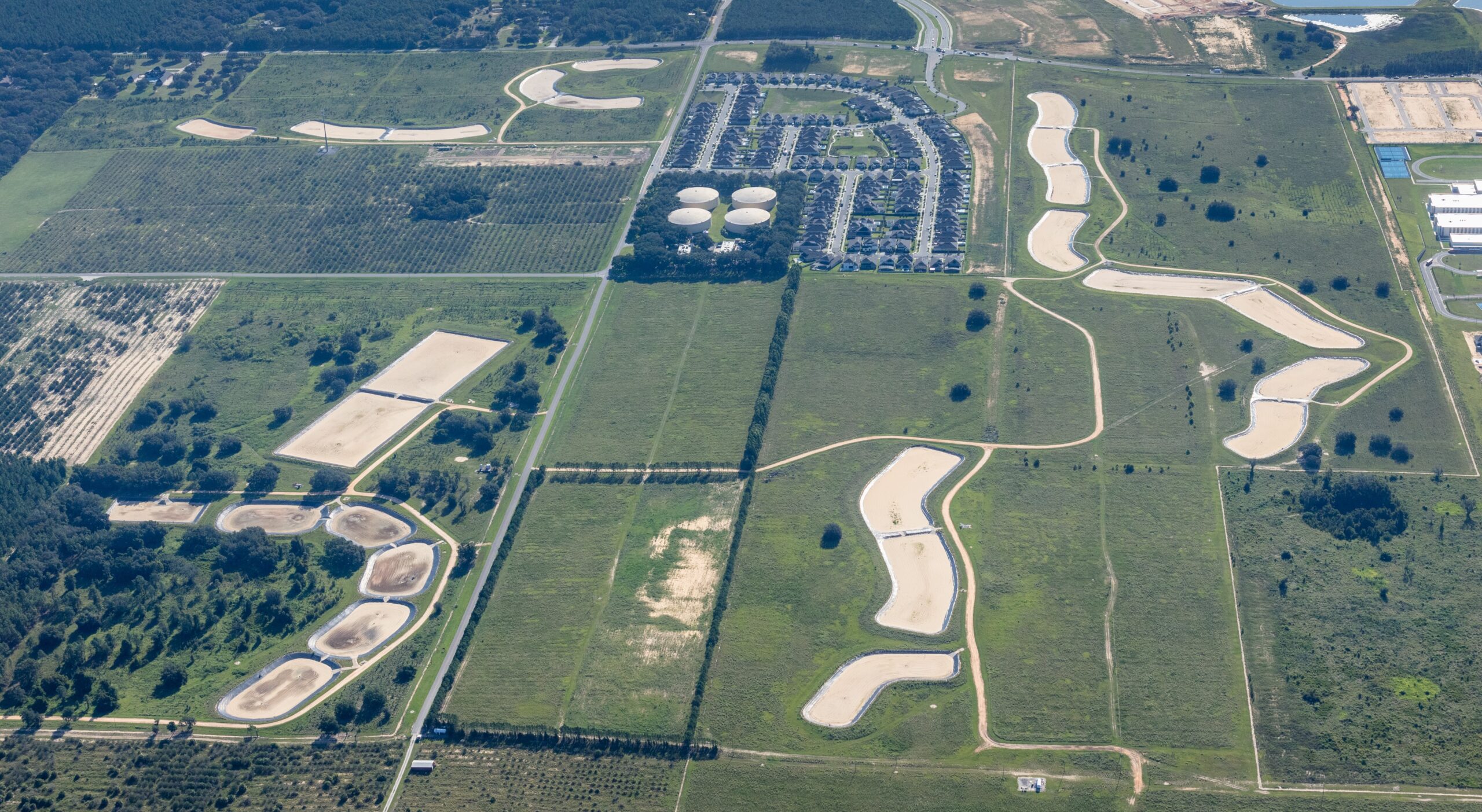 Aerial view of Rapid Infiltration Basin Site 3